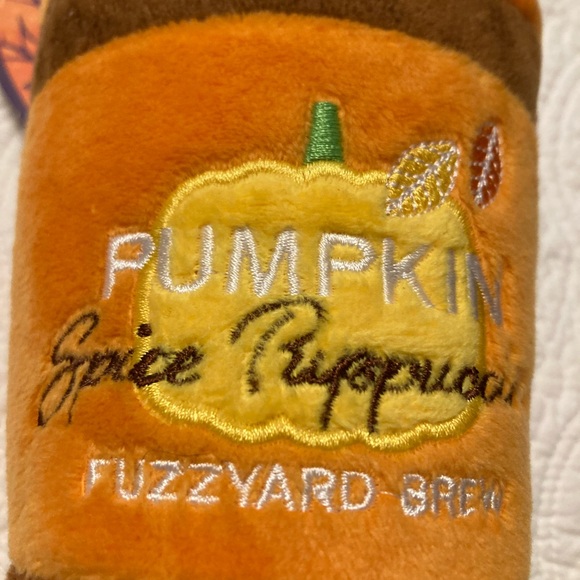 Pumpkin Spice Puppuccino Washable Plush Toy - Picture 2 of 5
